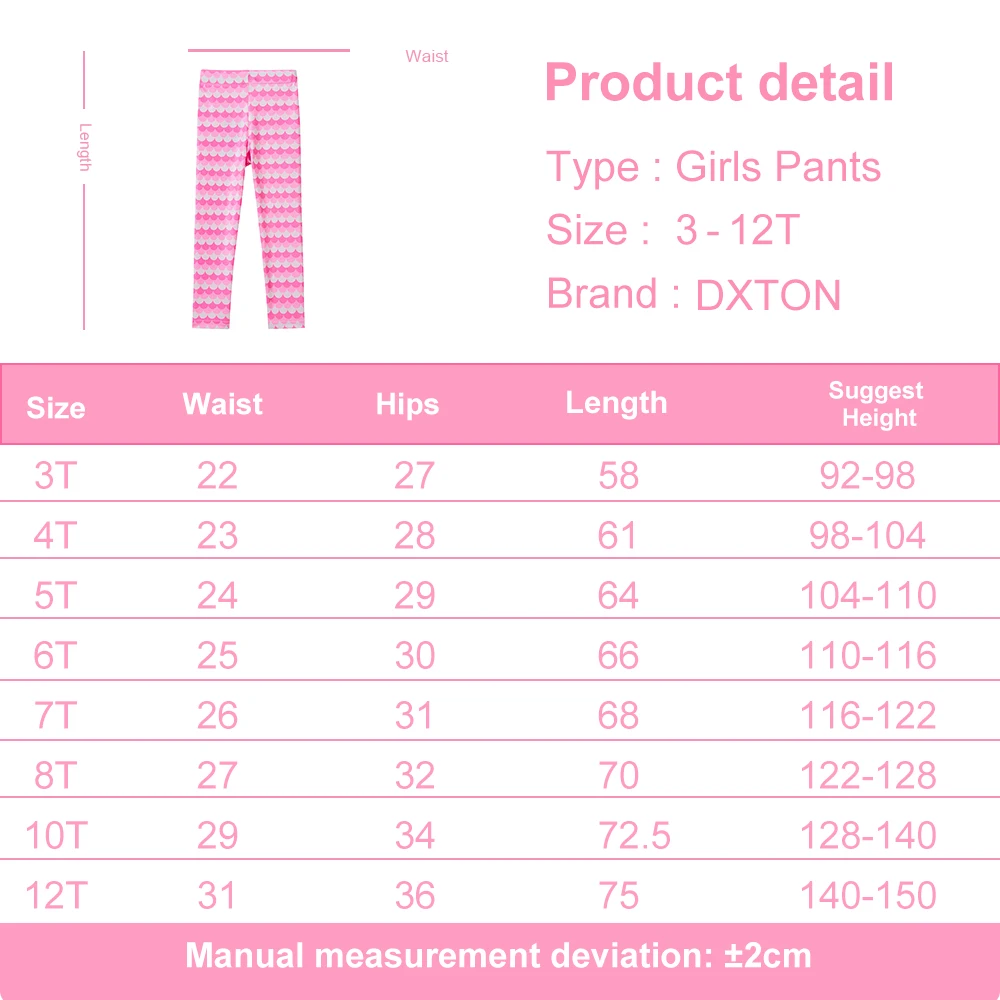 DXTON Leggings largos elásticos para niñas de secado rápido anual - imagen 3