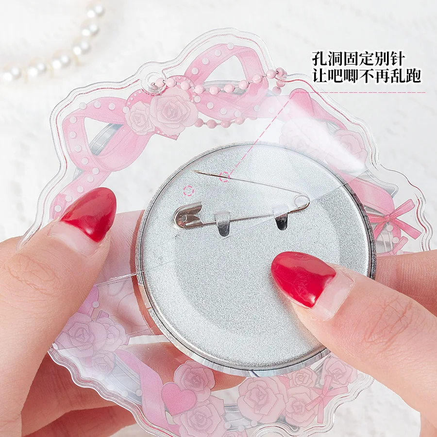 Funda protectora de PVC para pins con diseño de rosas - imagen 3