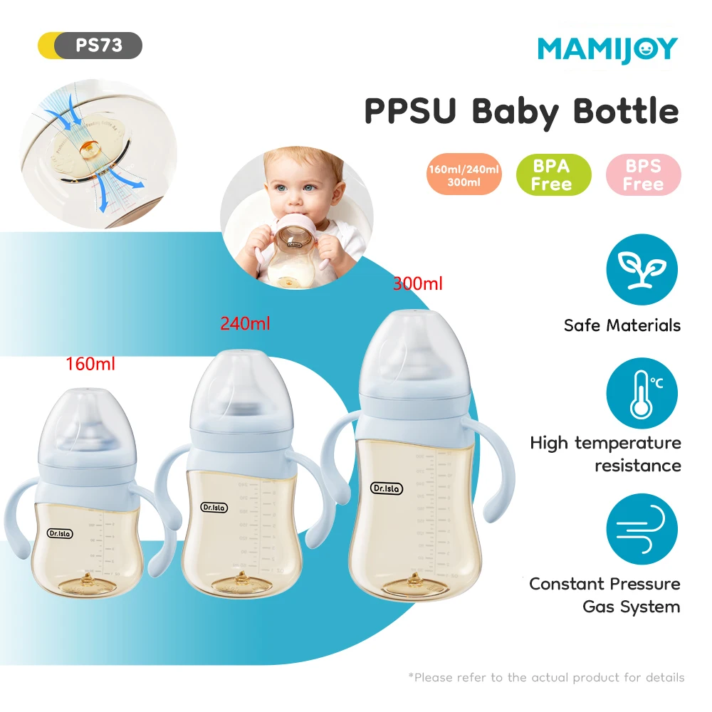 MAMIJOY Biberón anticólicos PPSU con temperatura visible y antiflotante - imagen 3