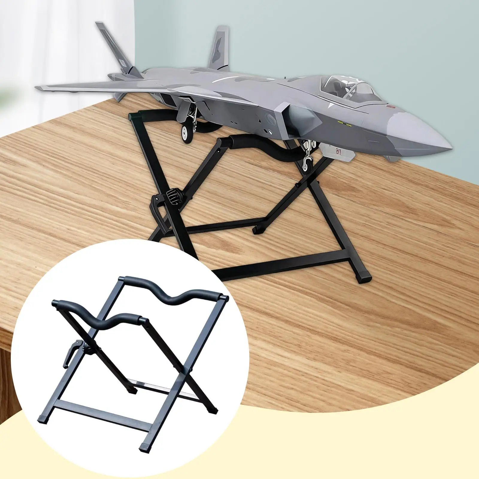 Soporte portátil para maquetas de avión, estable y práctico