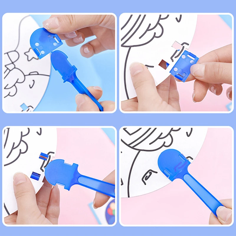 Abanicos de papel plegables con diseño de animales