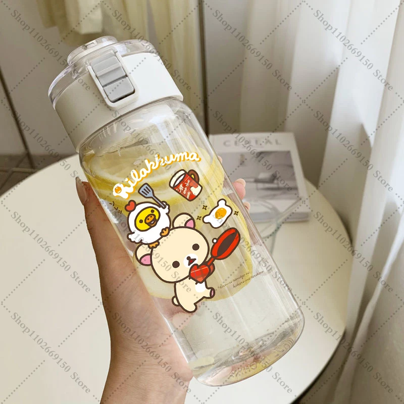 Botella de agua infantil con diseño Rilakkuma – Portátil para niños - imagen 3
