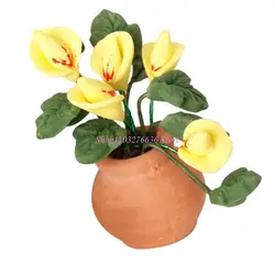 Accesorios para casita de muñecas: planta artificial de cala