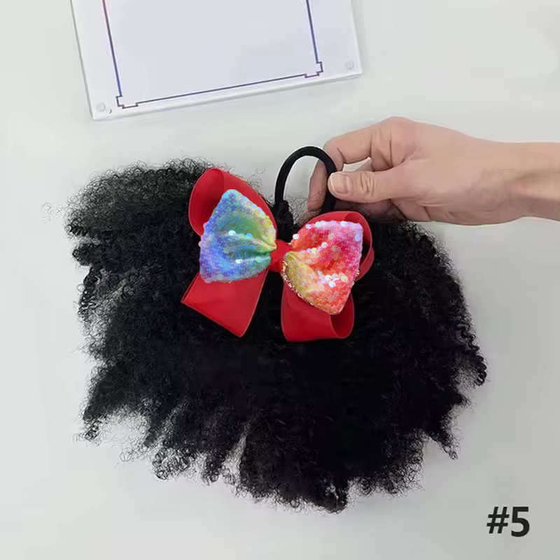Bandas elásticas para coleta niña – Ideales pelo afro rizado natural - imagen 2