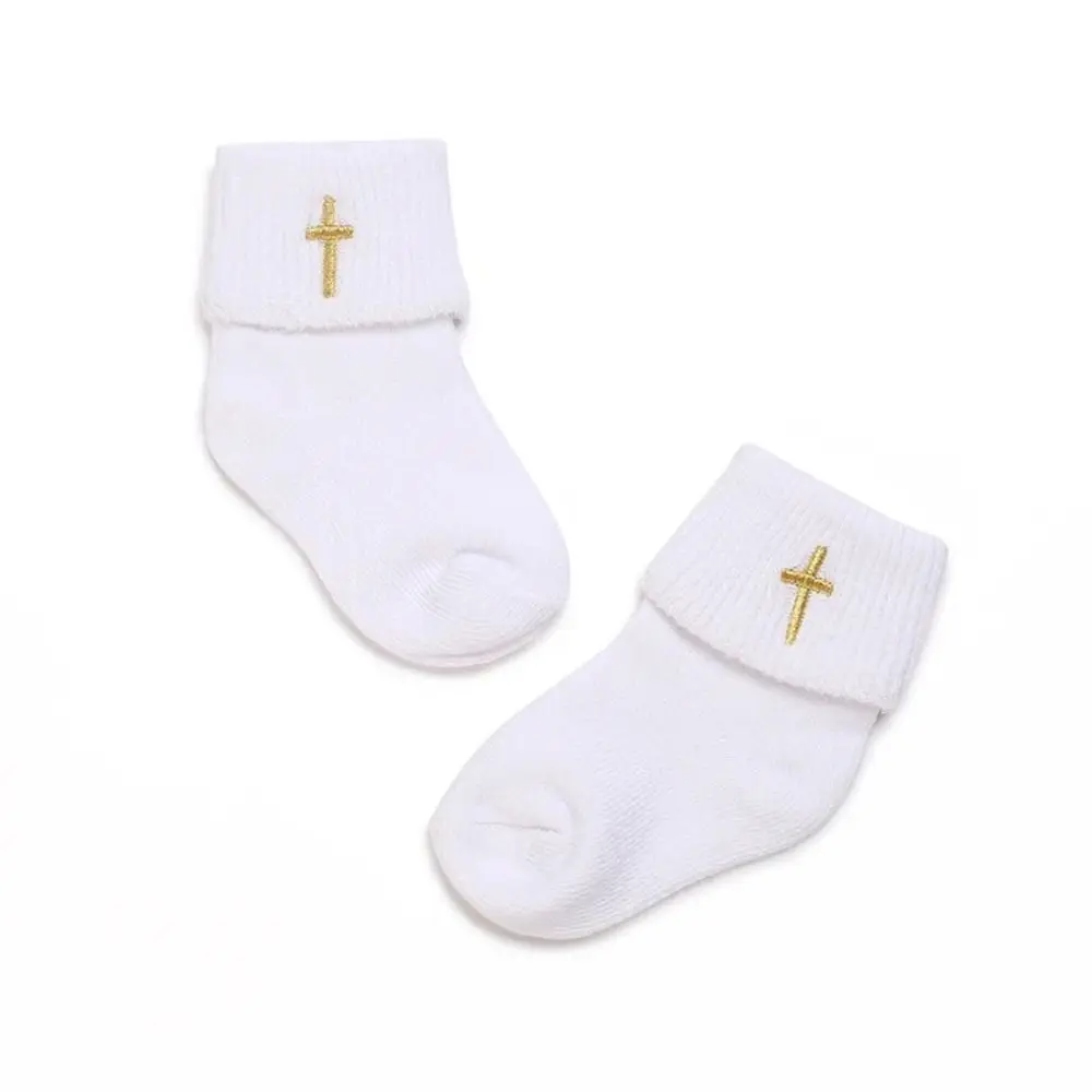 Calcetines blancos algodón encaje bebé 0-18 meses – Bautismo - imagen 5