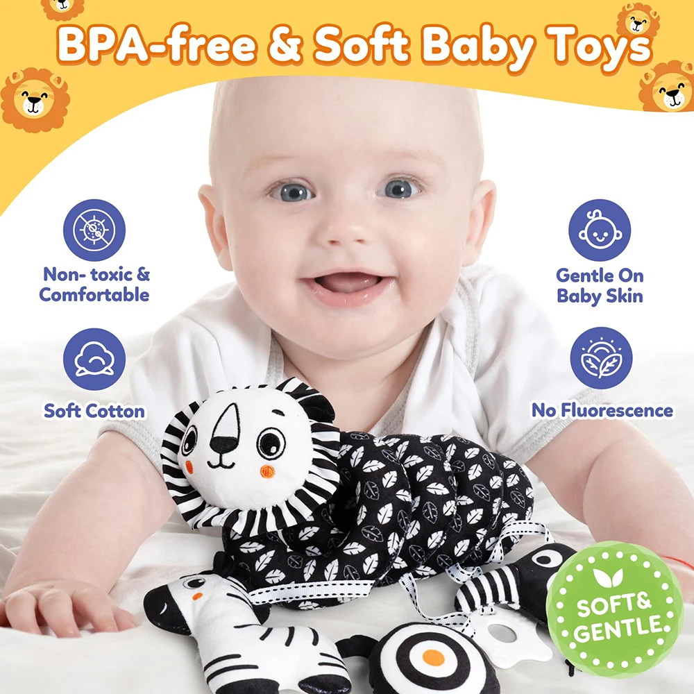 Sonajero koala para bebé - Colgante sensorial para cochecito y cuna