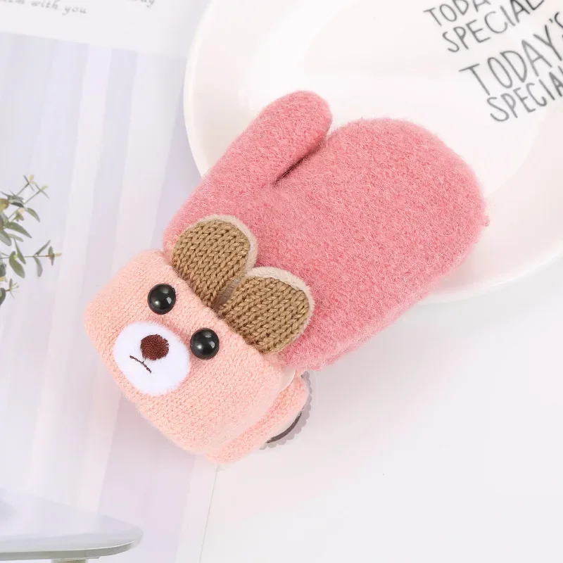 Guantes de lana para bebé – Suaves con cordón para invierno - imagen 5