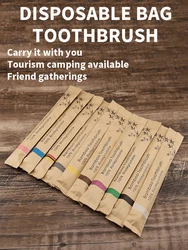 Cepillos de dientes desechables para viaje con cerdas suaves