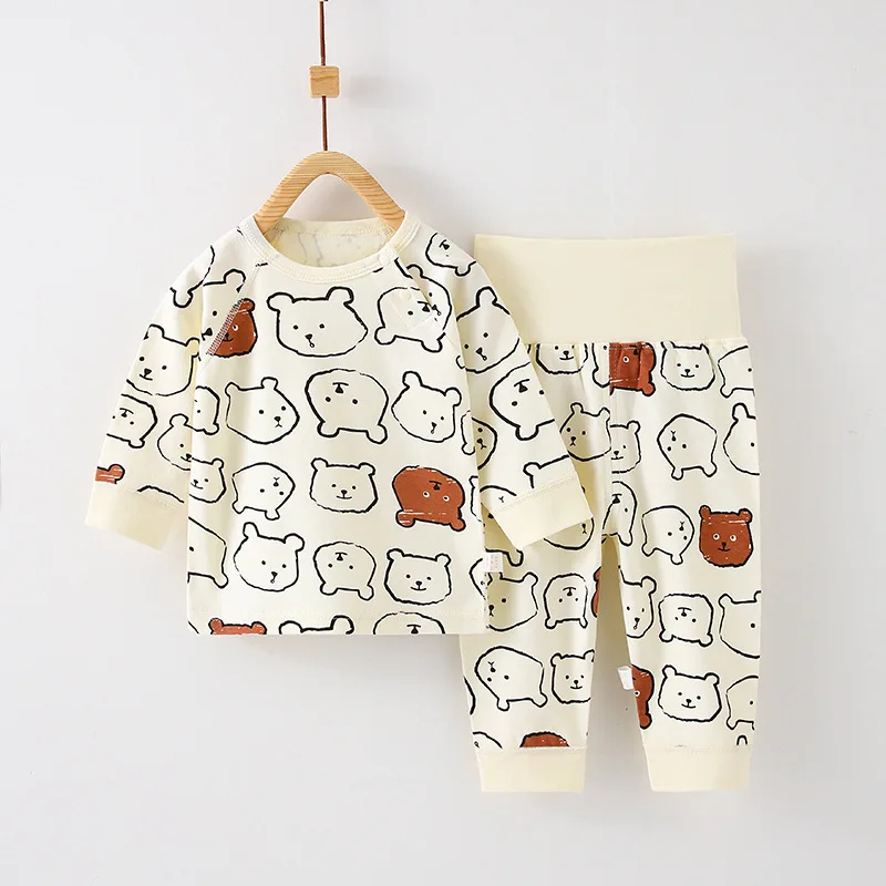 Conjunto pijamas algodón sin costuras para niños, manga larga - imagen 4