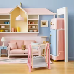 Accesorios piscina para casa de muñecas: sillas y anillos