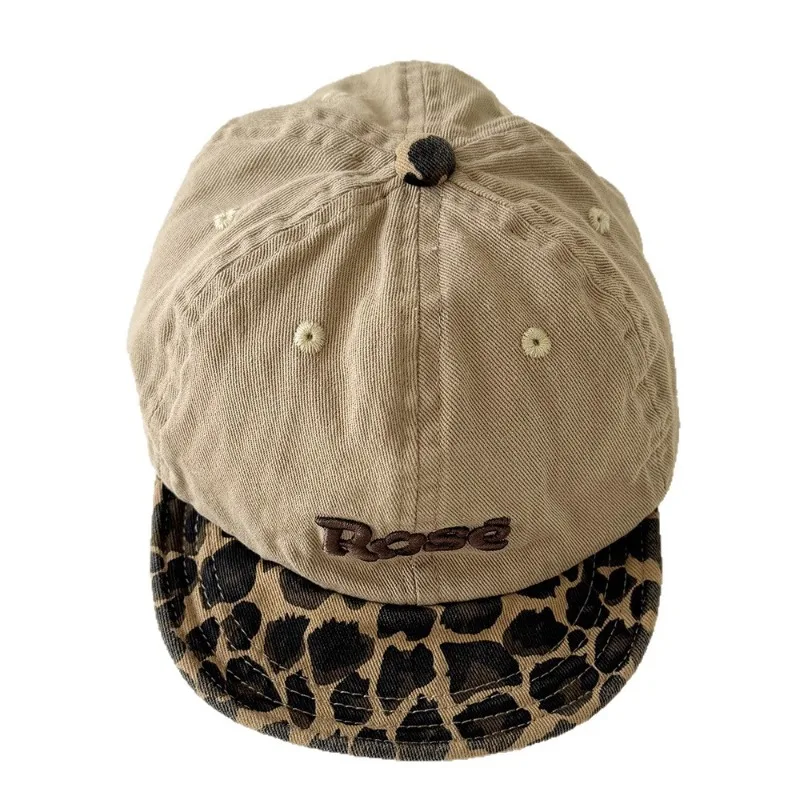Gorra de béisbol bebé estampado leopardo visera suave primavera-otoño - imagen 2