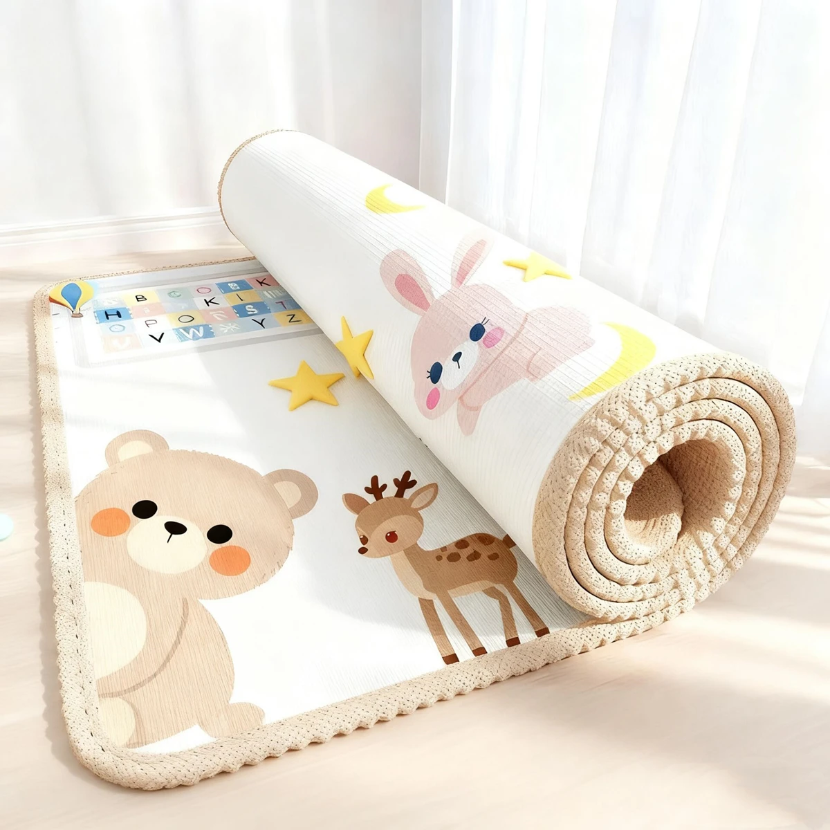 Esterilla de PE gruesa para gatear, segura y cómoda infantil - imagen 5