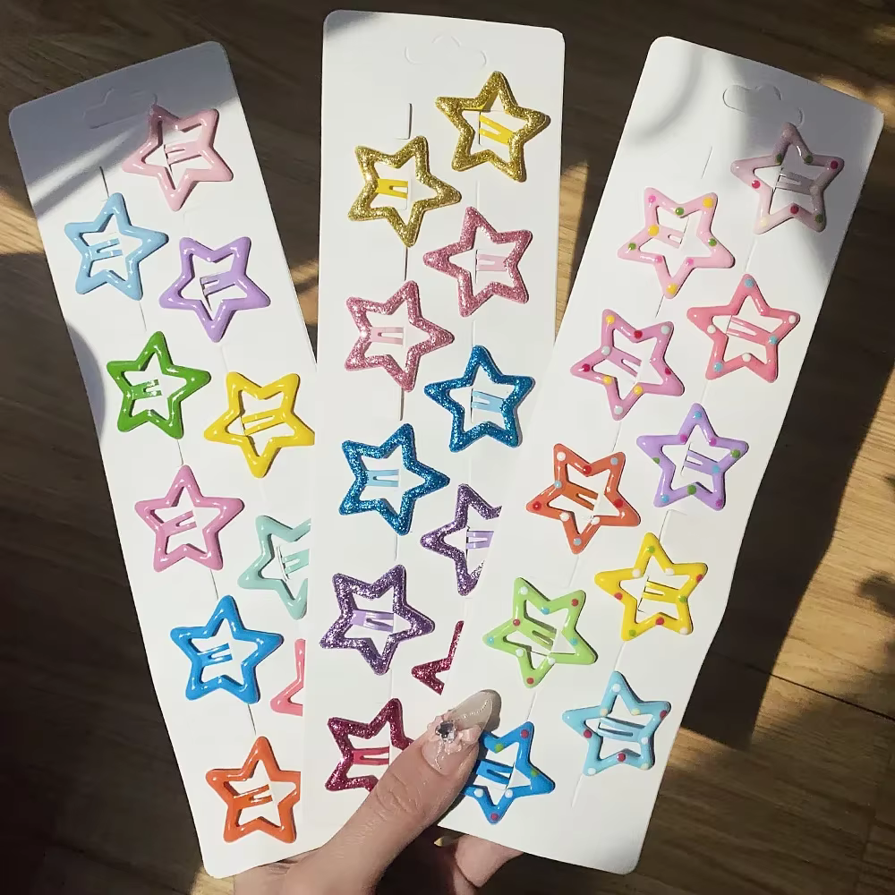 Pinzas y horquillas brillantes para el pelo de niña - imagen 2