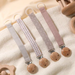 Clips chupete bebé de algodón Floral Vintage - Cadena antipérdida