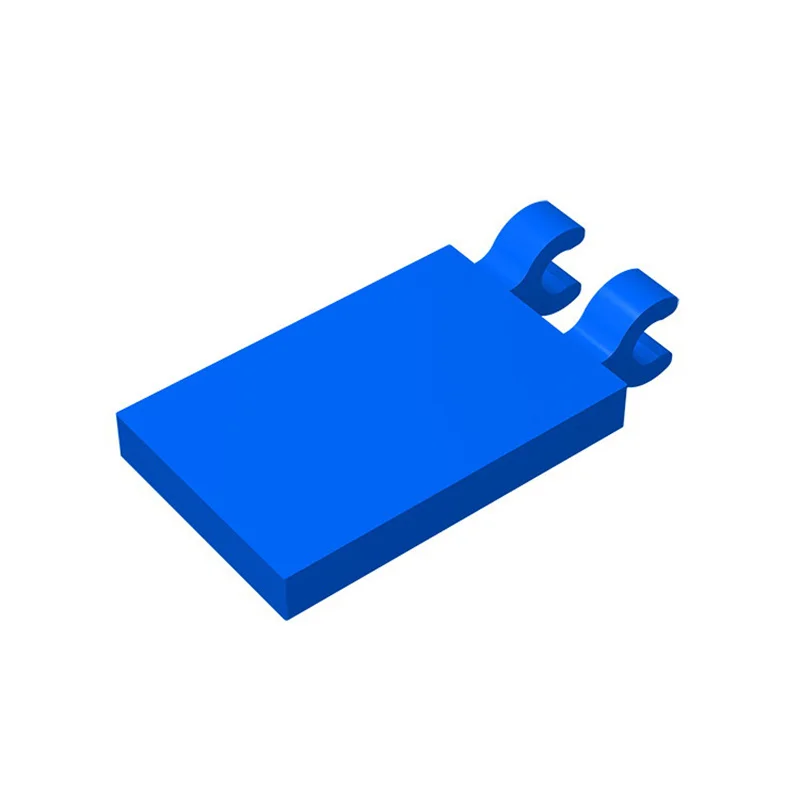 Azulejo modificado 2×3 con clips vistos desde arriba
