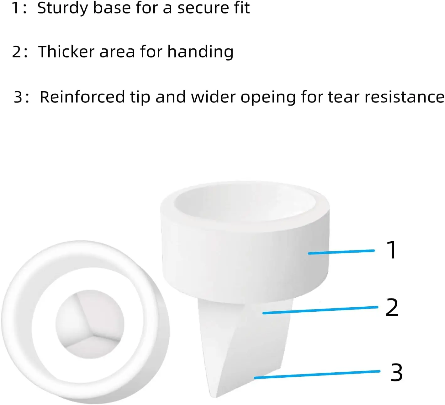 Válvula pico-pato para extractor de leche eléctrico compatible - imagen 5