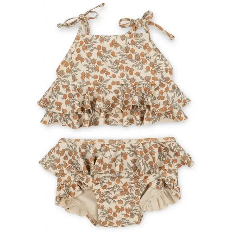 KS bañador de flores para niñas a juego, estampado alegre - imagen 5