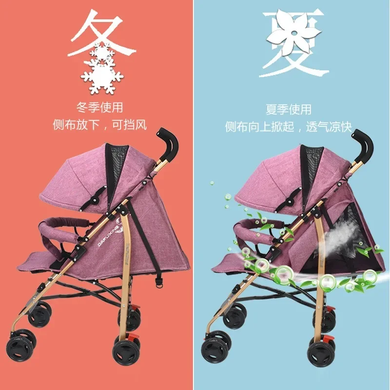 Coche plegable convertible para bebé – Portátil para viajes
