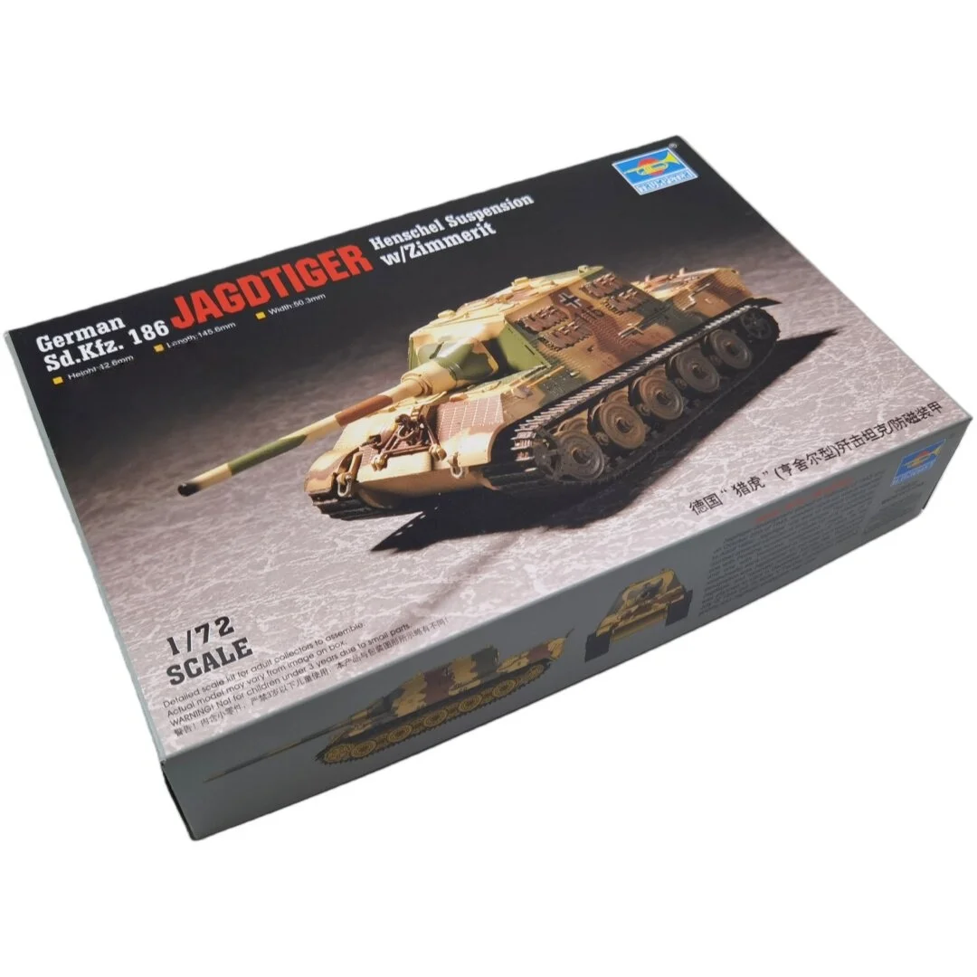 TRUMPETER Jagdtiger 1/72 – Maqueta de tanque educativa para niños - imagen 5