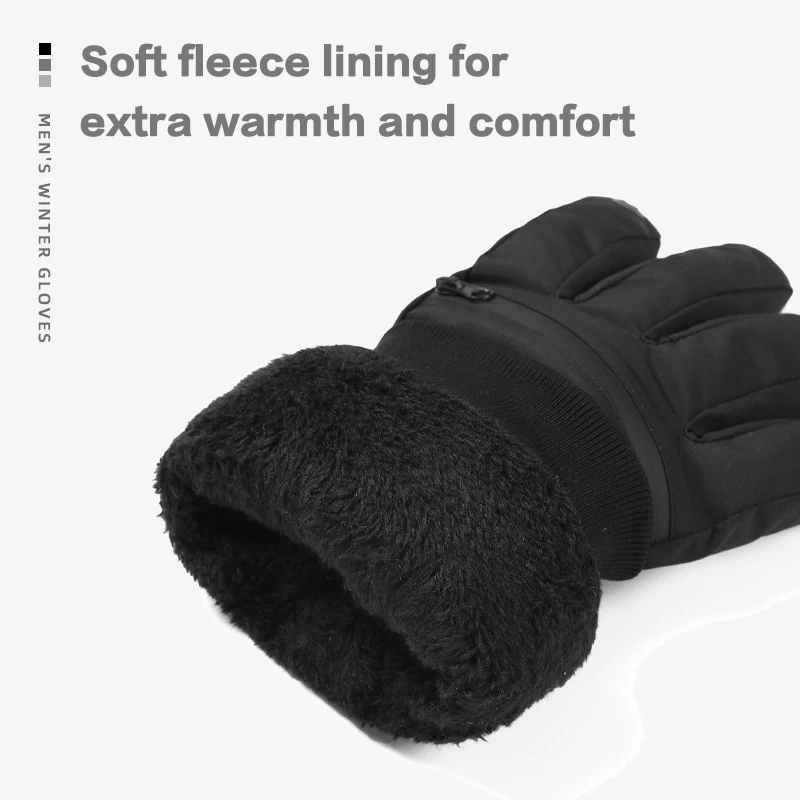 Guantes de esquí de invierno con bolsillo trasero y pantalla táctil - imagen 5