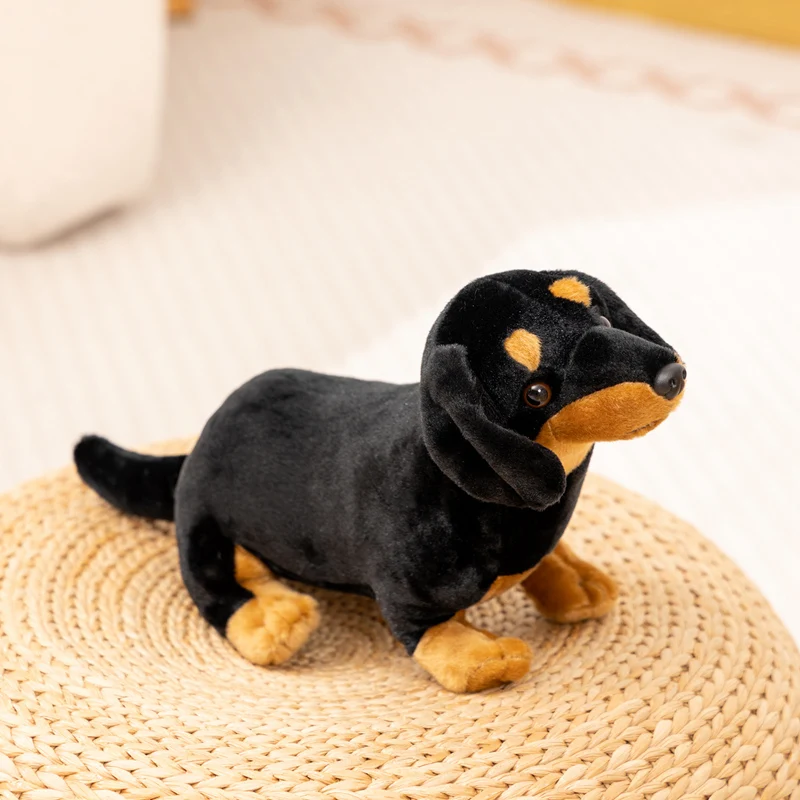 Peluche perro salchicha BABIQU en detalle
