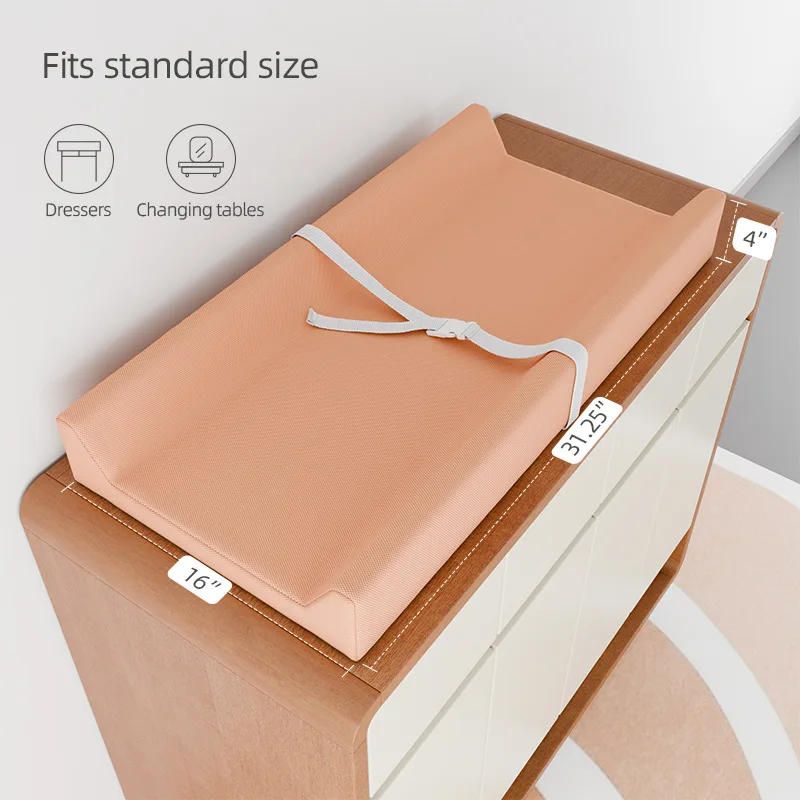 Cambiador plegable para bebé con almohadilla impermeable - imagen 4