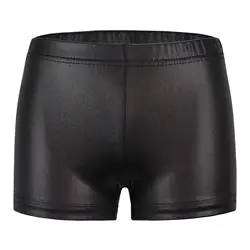 Shorts brillantes para niñas transpirables de alta elasticidad