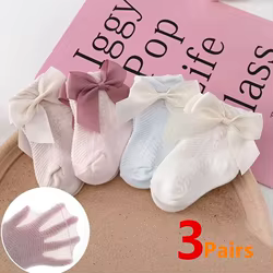 Calcetines verano con lazo para bebé – Malla transpirable
