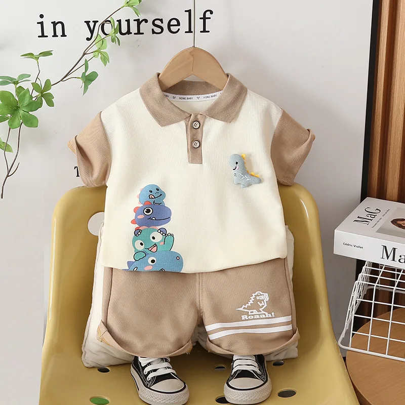Conjunto de verano para bebés con camiseta manga corta y bermuda - imagen 4