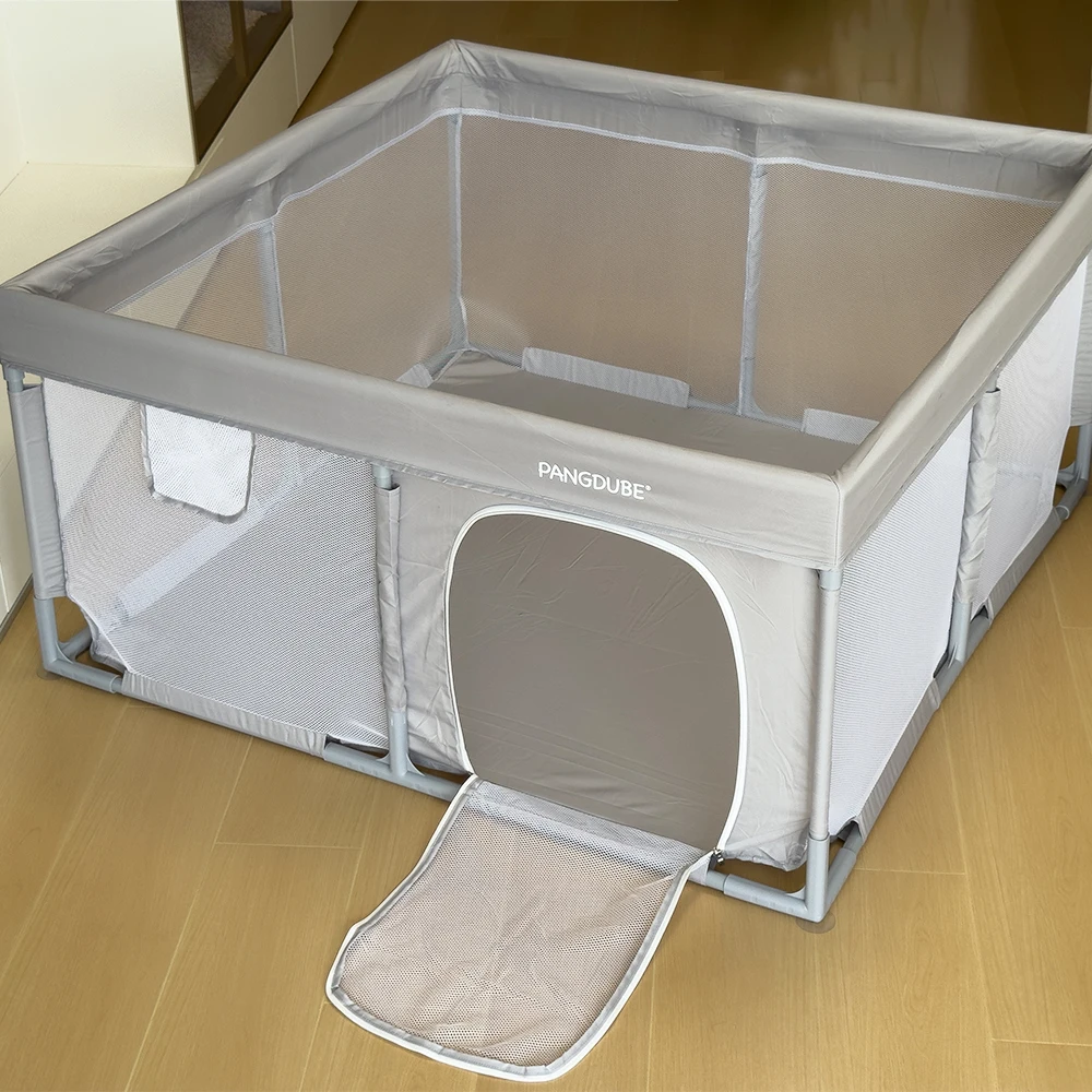 Corralito bebé grande con protector de espuma – Cerca de seguridad para niños - imagen 3