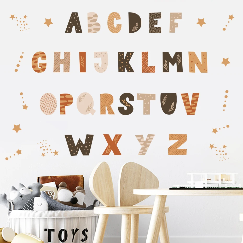 Pegatinas de pared de acuarela con motivos infantiles