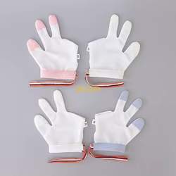 QX2D Guantes protectores antiarañazos para bebé – Suave algodón