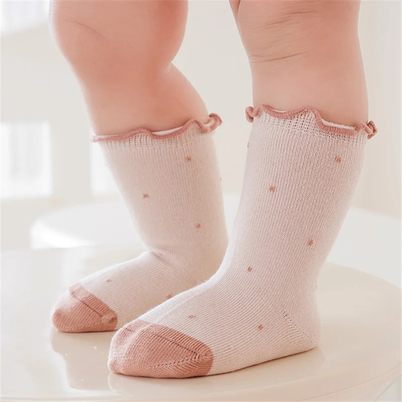 Lawadka calcetines para niñas de algodón con puntos – princesa - imagen 2