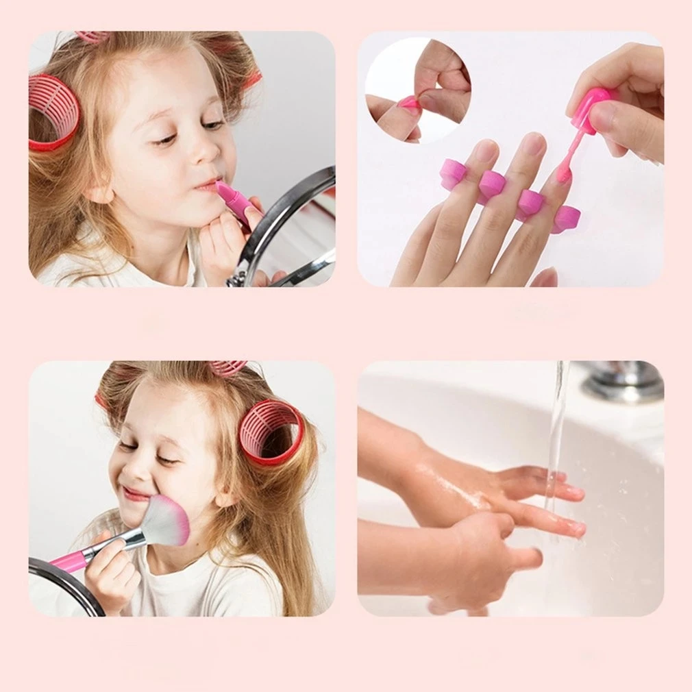 Maquillaje infantil princesa no tóxico, set juego de rol - imagen 4