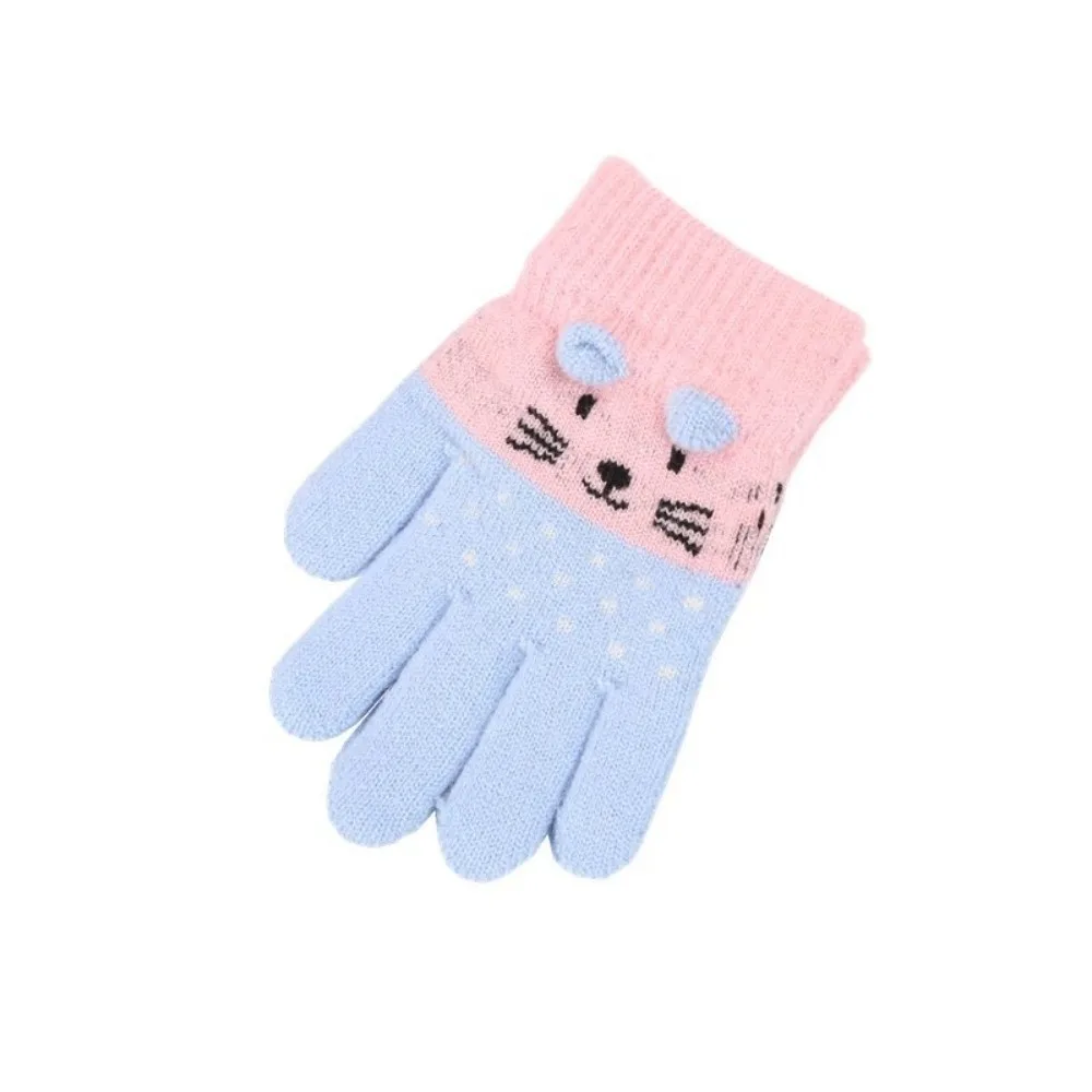 Guantes de invierno elásticos y cálidos para niño – Color caramelo - imagen 4