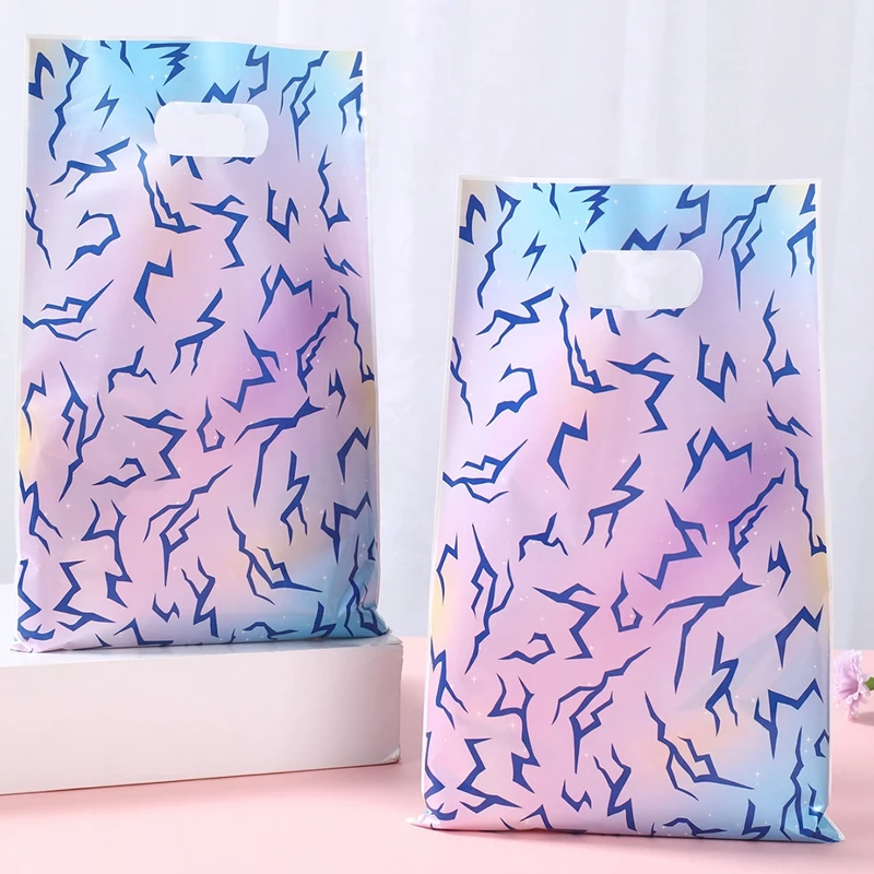 Bolsas de regalo con gradiente morado para cumpleaños y fiestas - imagen 4