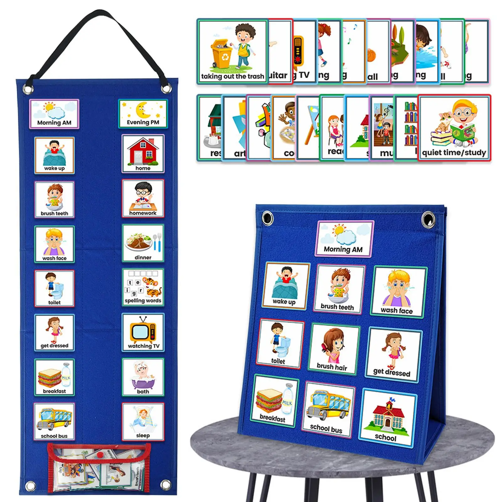 Calendario visual infantil de rutina y tareas domésticas