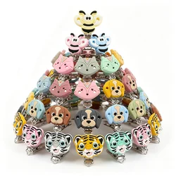 Kovict clips de silicona con animales para accesorios infantiles