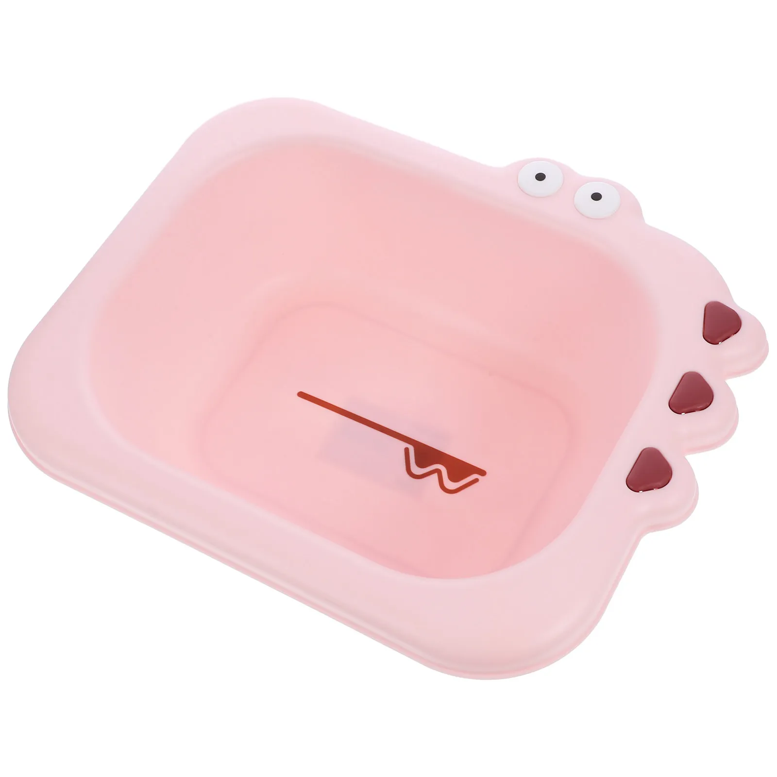 Lavabo para bebé rosa con dibujos para la cara, PP seguro fácil - imagen 5