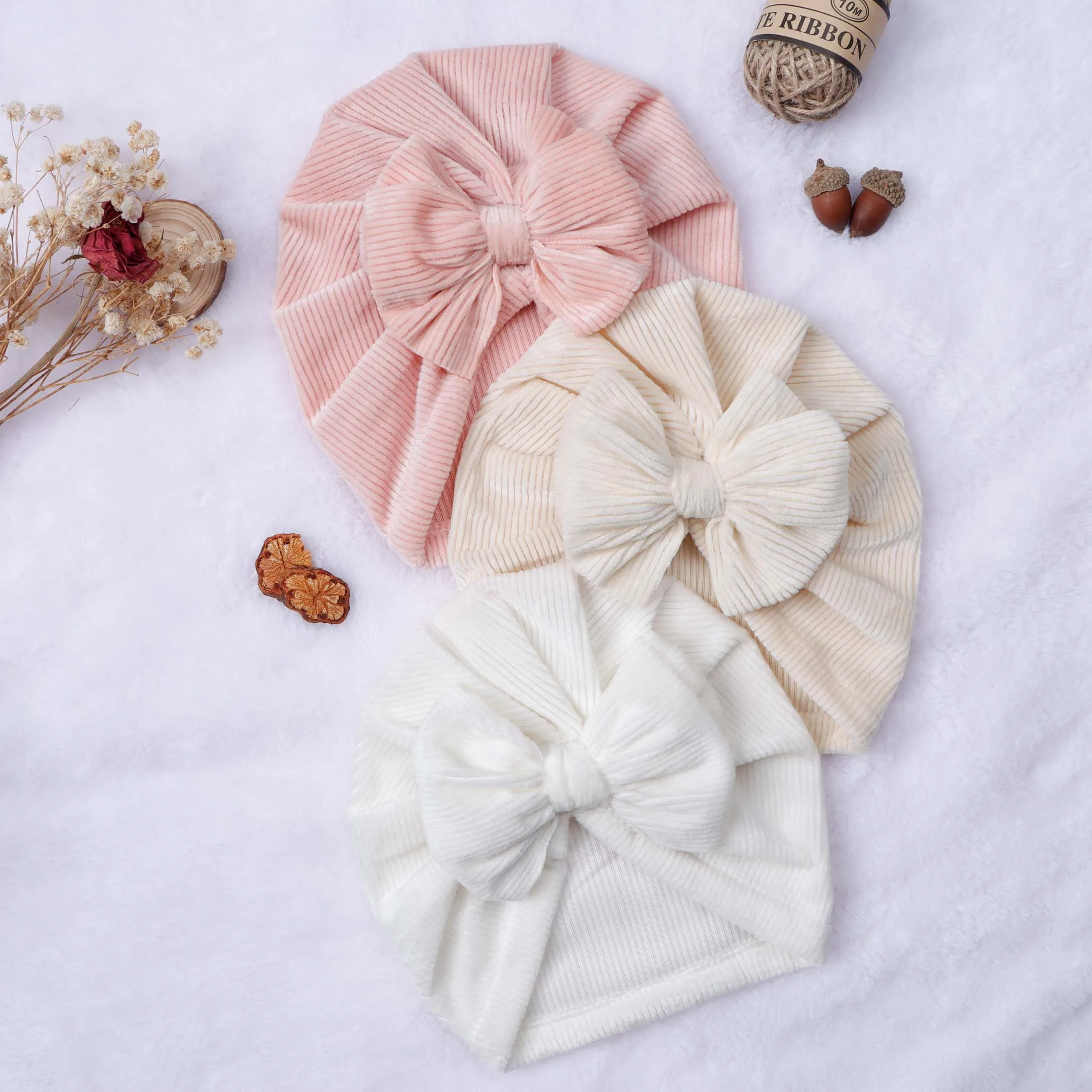 Gorro turban con acabado suave