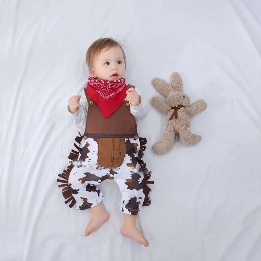 Disfraz de vaquero para bebé niño con conjunto y sombrero