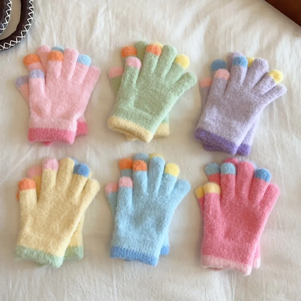 Guantes de invierno cálidos con manoplas a prueba de viento para niños - imagen 4