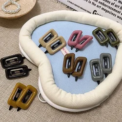 Horquillas cuadradas huecas color caramelo para niñas - Clip flequillo