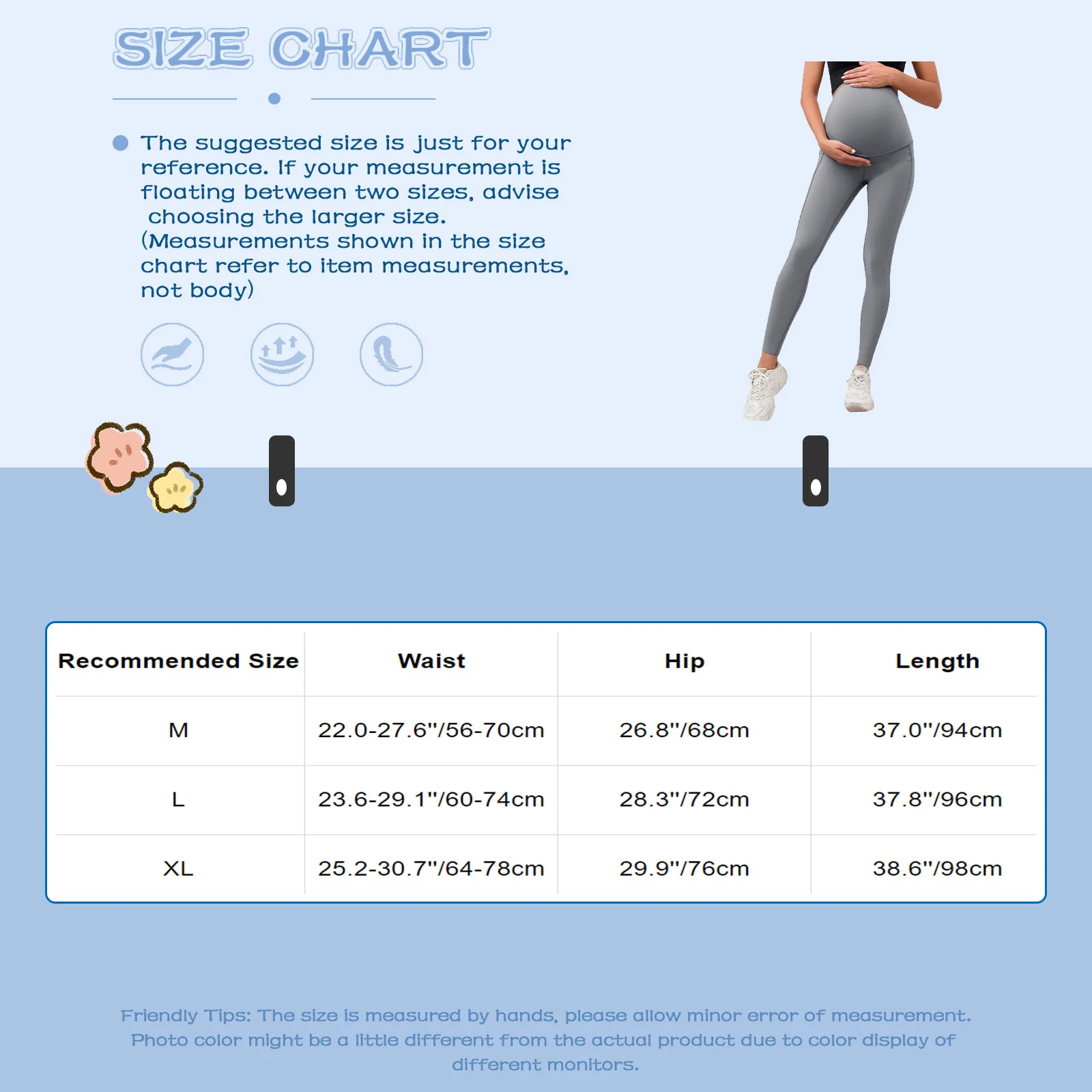 Mallas premamá con bolsillos para yoga y uso diario - imagen 5
