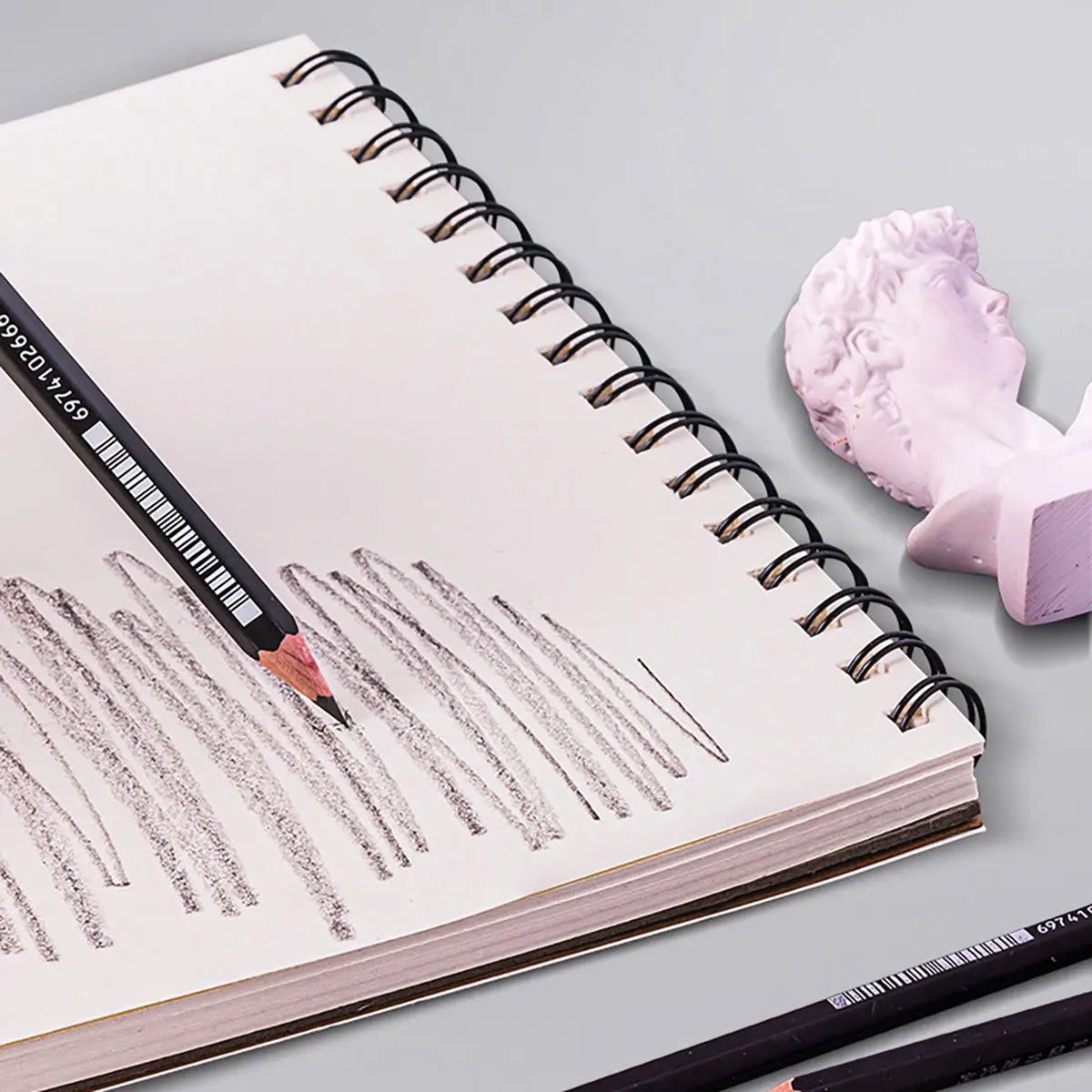 Cuaderno de dibujo en espiral para niños – Papel grueso resistente - imagen 3