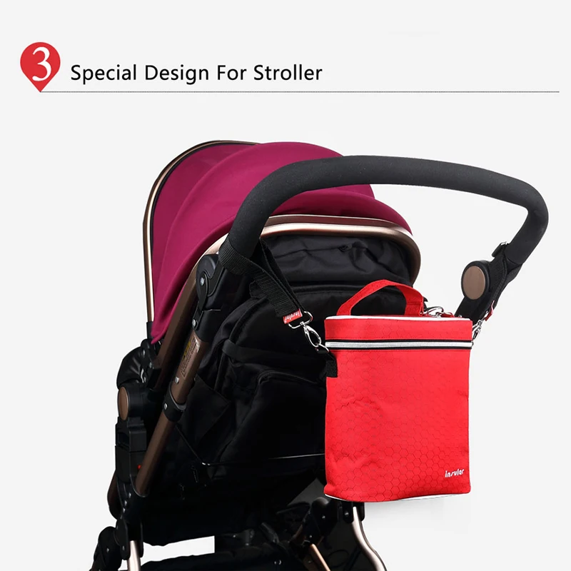 Bolsa térmica impermeable para biberones y leche materna en viaje - imagen 3