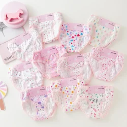 Braguitas de algodón niña con estampado floral suave