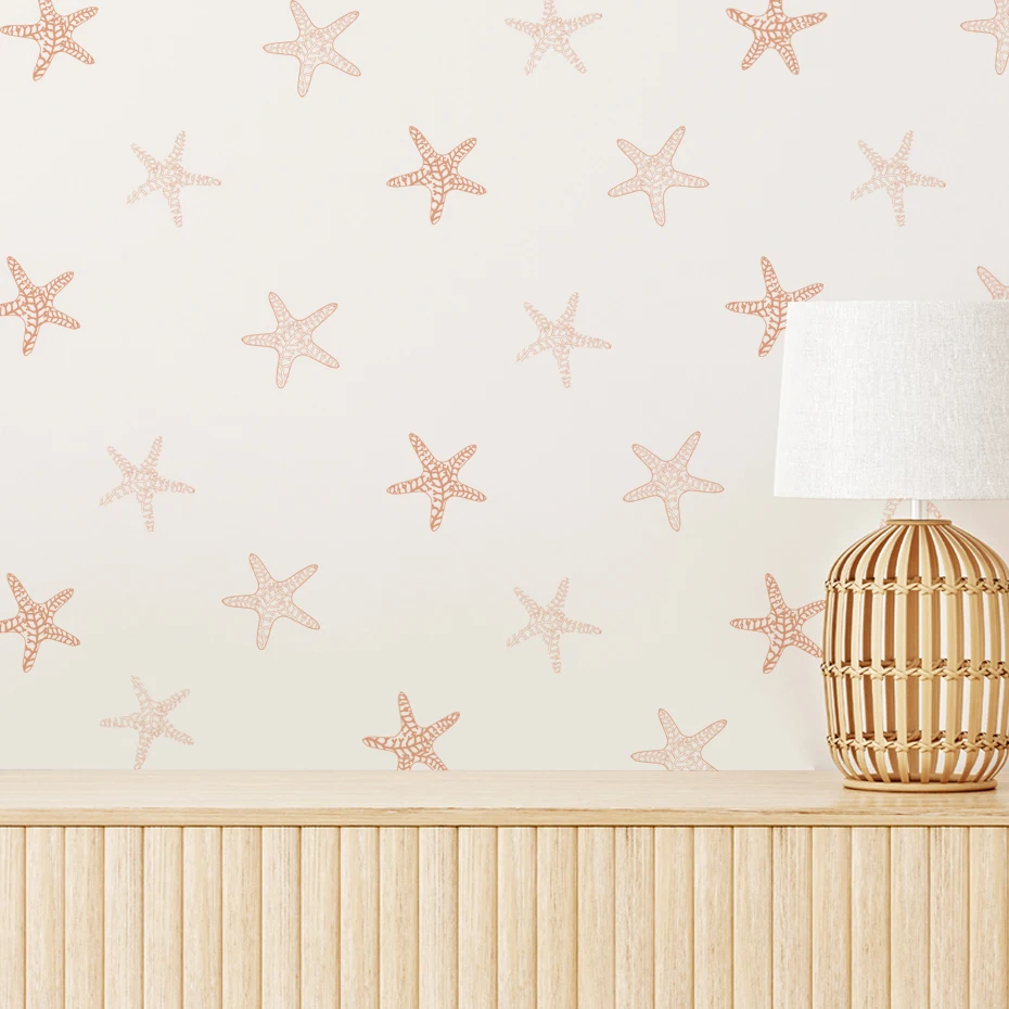 Pegatinas murales estrella de mar boho para habitación infantil - imagen 3