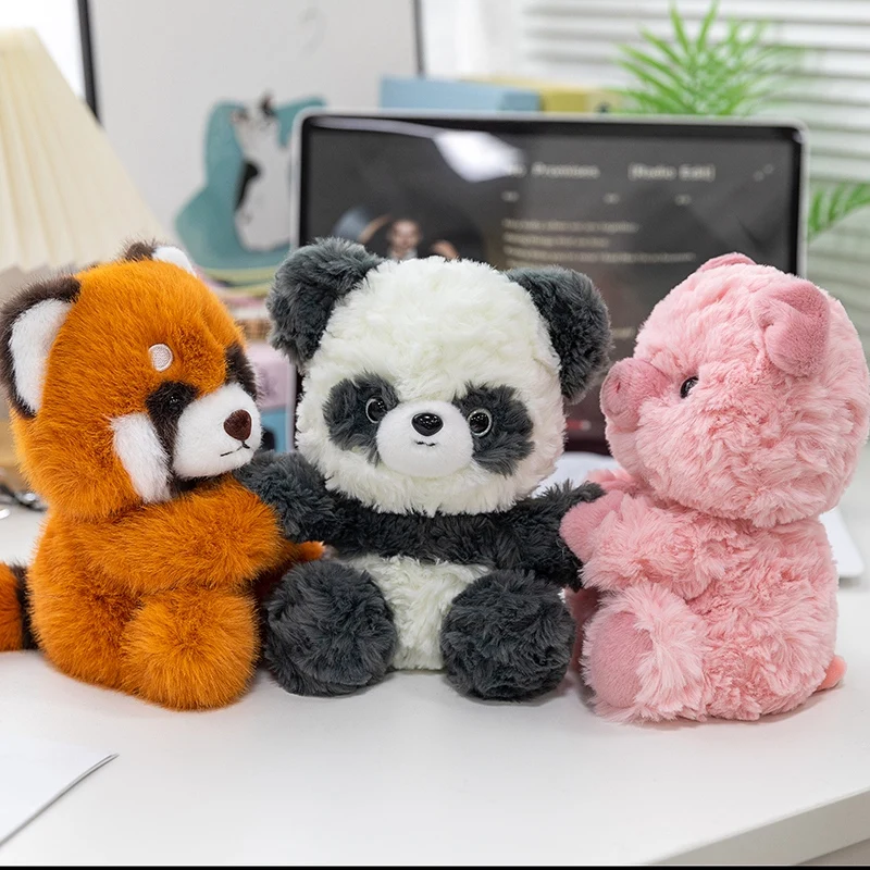 Peluche suave de animal para niños – Panda, mapache y cerdito para regalo - imagen 5