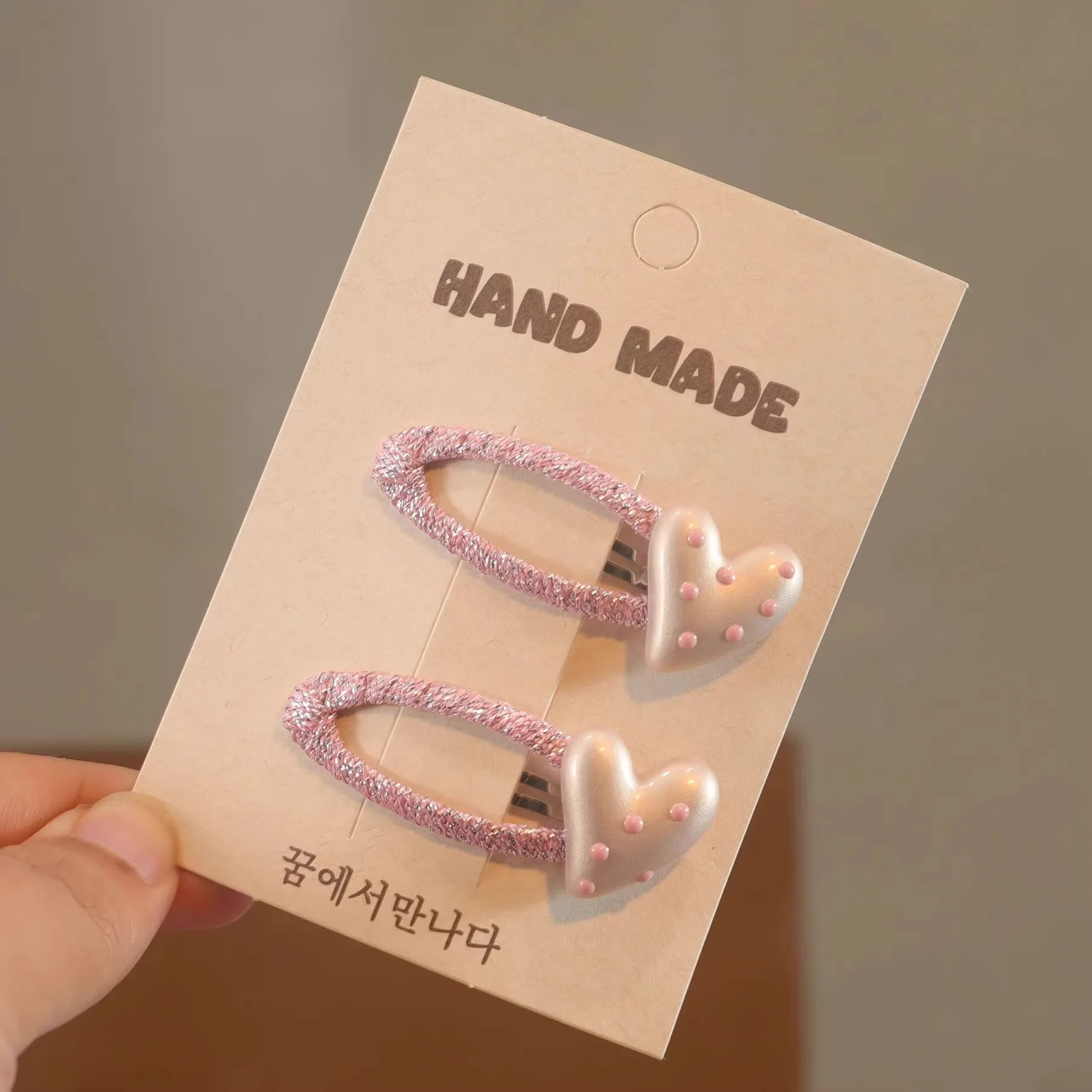 Pinzas para el cabello con perlas estilo princesa bebé niña - imagen 3